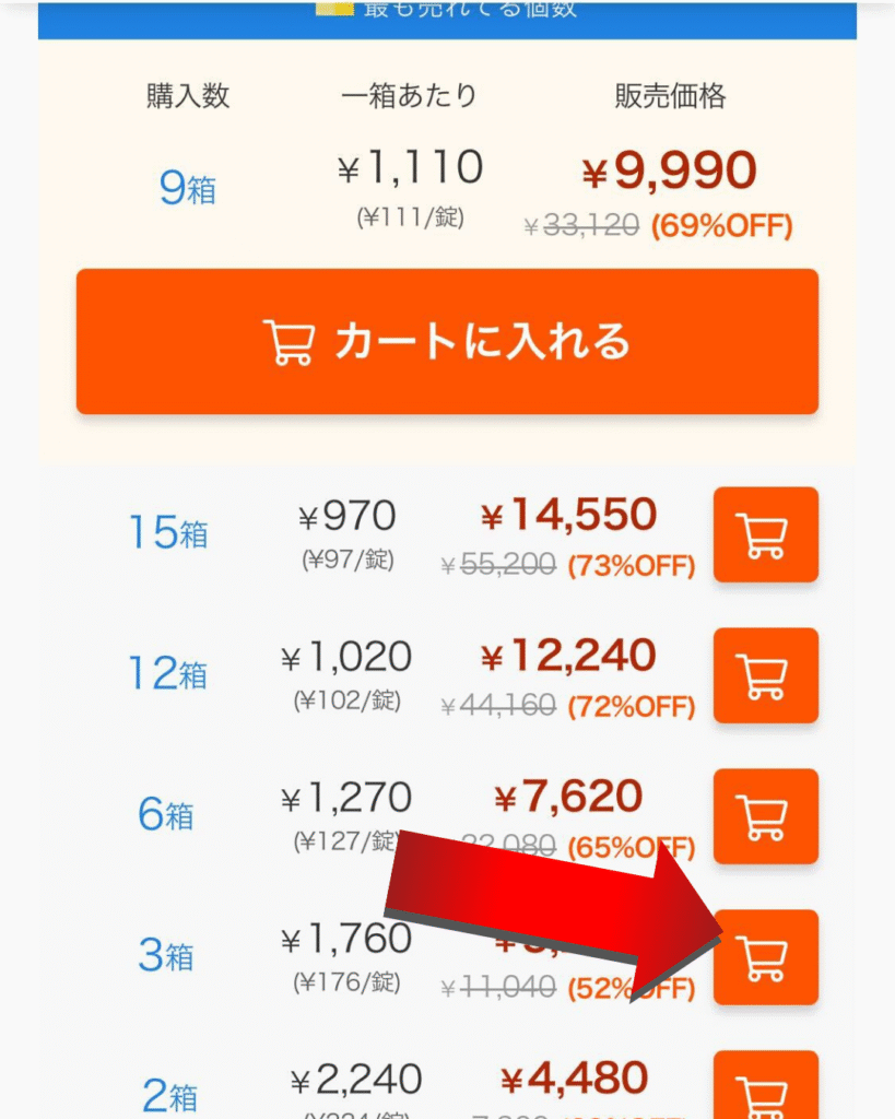 ベストケンコー購入フロー4