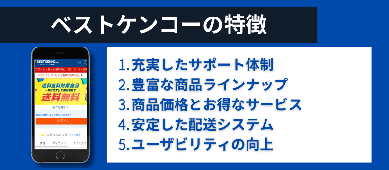 ベストケンコーの特徴